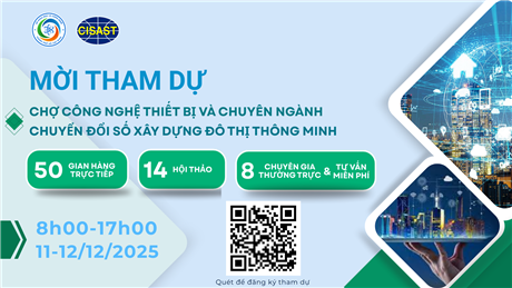 Mời tham dự Techmart chuyên ngành chuyển đổi số xây dựng đô thị thông minh